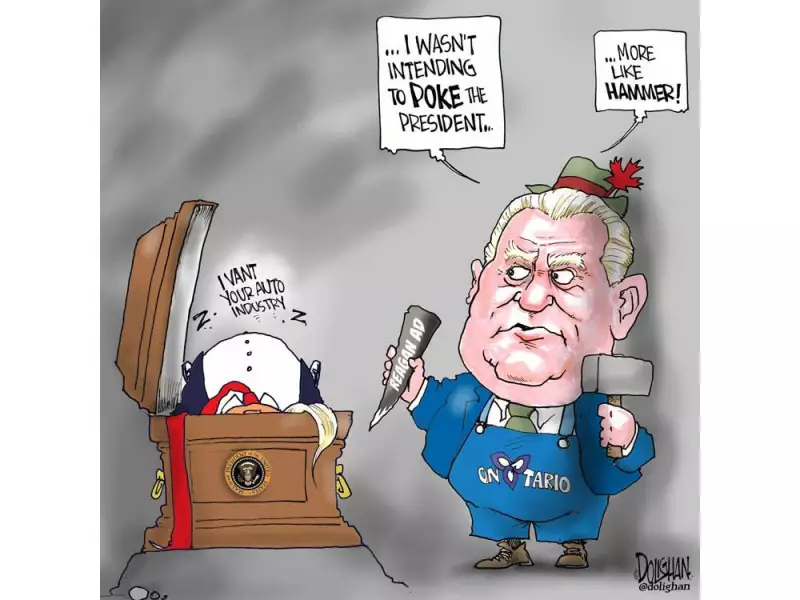 Tim Dolighan's Latest Political Cartoon Takes Aim at Canadian Government Policies