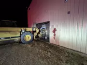 Industrial Intruder: Loader Rams Winnipeg Building in Suspected Arson Attack