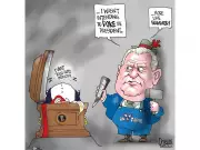 Tim Dolighan's Latest Political Cartoon Takes Aim at Canadian Government Policies