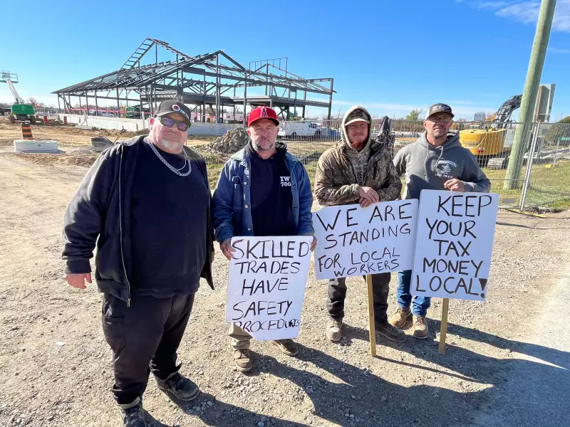 Amherstburg Fire Hall Sparks Union Fury: Local Ironworkers Protest Non-Union Labour