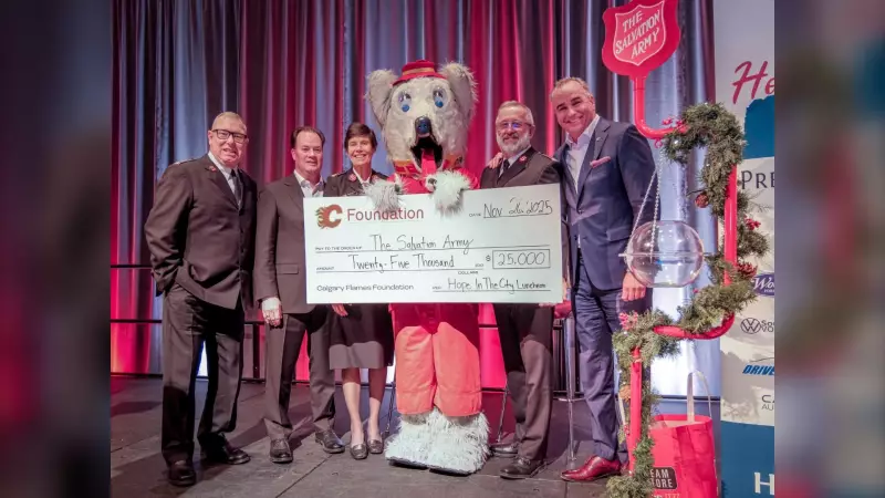 Calgary Flames Foundation Donates $25,000 to Launch 2025 Kettle Campaign