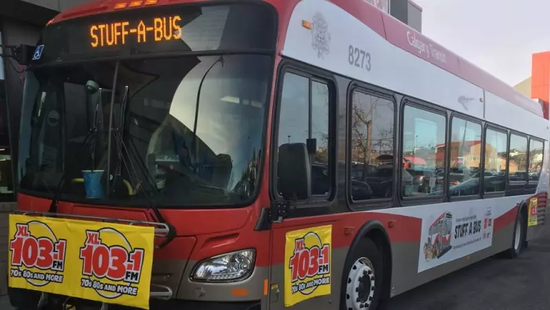 Calgary Food Bank's 30th Stuff-a-Bus Event Partners with Co-op and Transit