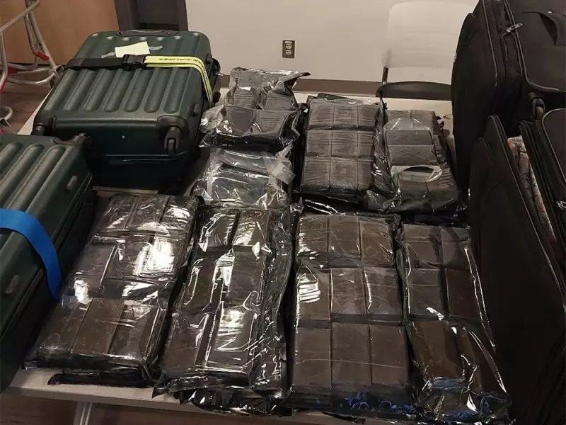 Calgary Police Seize 60kg of Cannabis Resin at Airport, Charge Two Men