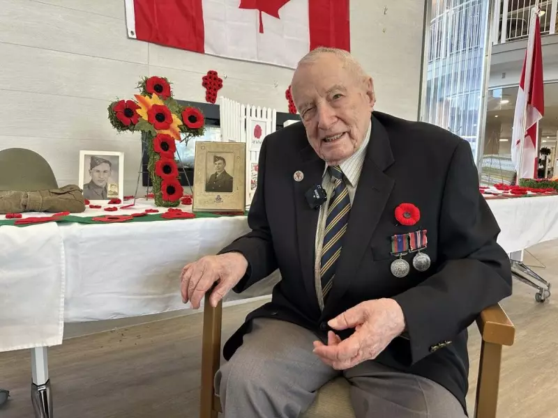 Calgary's 106-Year-Old WWII Veteran Bill Wright Honoured on Remembrance Day