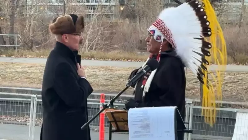 Calgary's Field of Crosses Hosts Indigenous Veterans Day Sunrise Ceremony