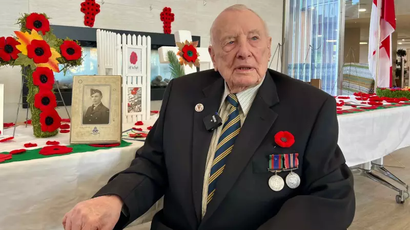 Calgary's Oldest WWII Veteran, 106, Leads Remembrance Day Ceremony