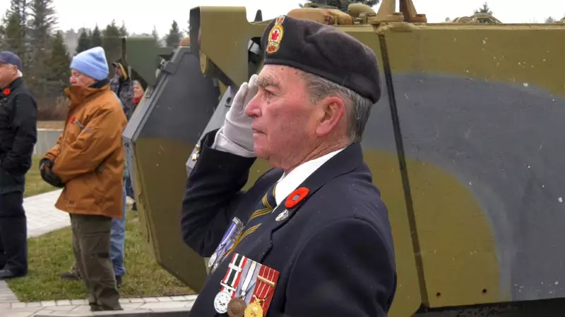 East Ferris Honours Veterans in Chilly Ceremony Ahead of Remembrance Day