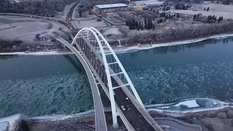 Edmonton Issues Ice Safety Warning as Winter Arrives on River