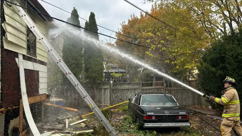 Explosion Rocks Sarnia Neighborhood: House Fire Sparks Emergency Response