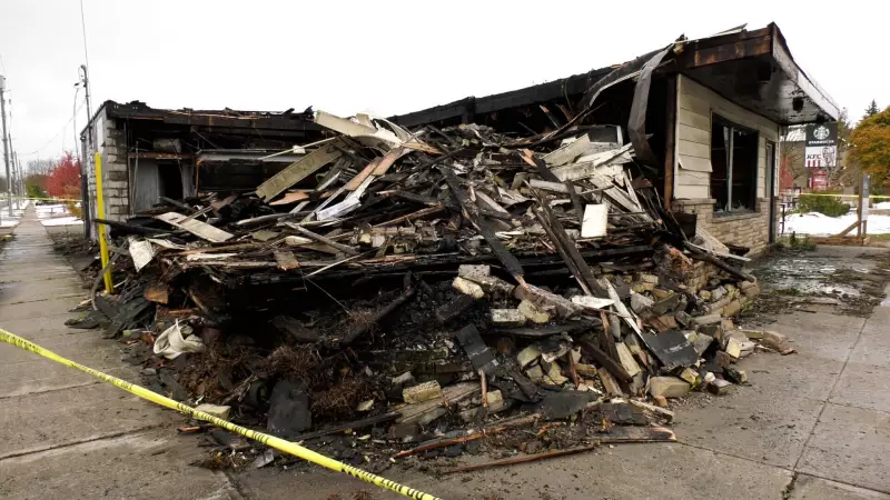 Police Confirm Strathroy's Skoops Fire Was 'Intentionally Set'