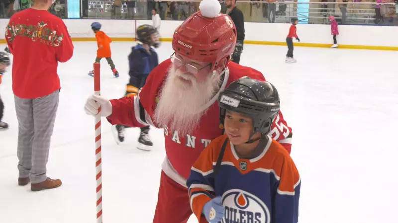 Santa Arrives at West Edmonton Mall with Festive Skate Event