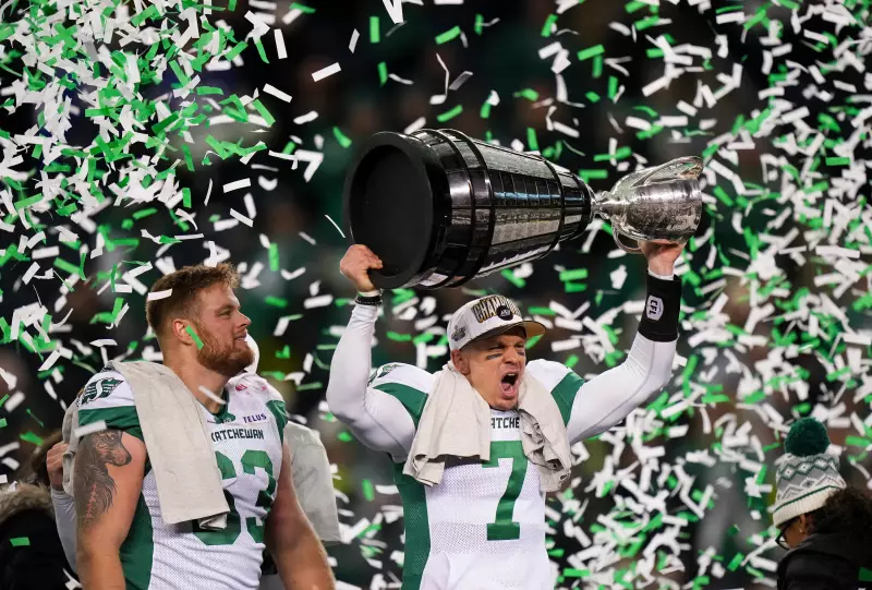 Saskatchewan Roughriders Celebrate 2025 Grey Cup Victory in Regina