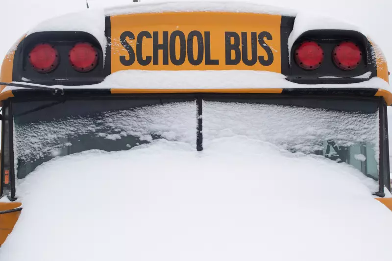 School Buses Cancelled Across Waterloo Region Due to Winter Conditions