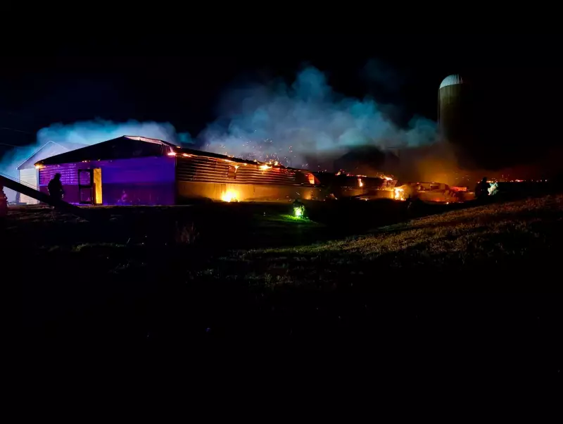 Second Pig Barn Fire in a Month Strikes Parkhill Area