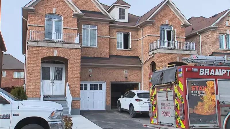 Serious Brampton House Fire Leaves One Man with Critical Injuries