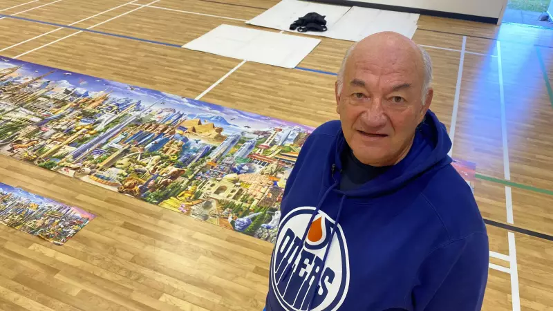 Sherwood Park man completes massive 42,000-piece world puzzle