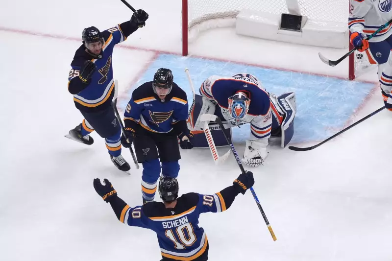 Slovak Sensation Dvorsky Nets First NHL Goal as Blues Snap Oilers' Streak in Thrilling 3-2 Victory