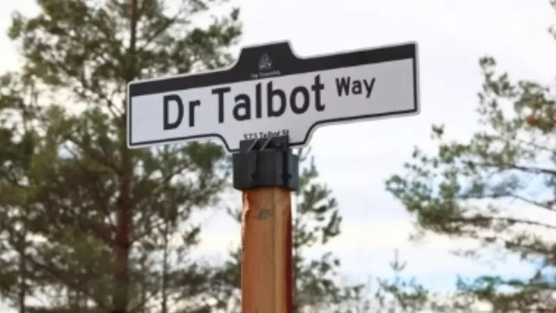 Tay Township Honors Sports Champion with Dr. Talbot Way Roadway