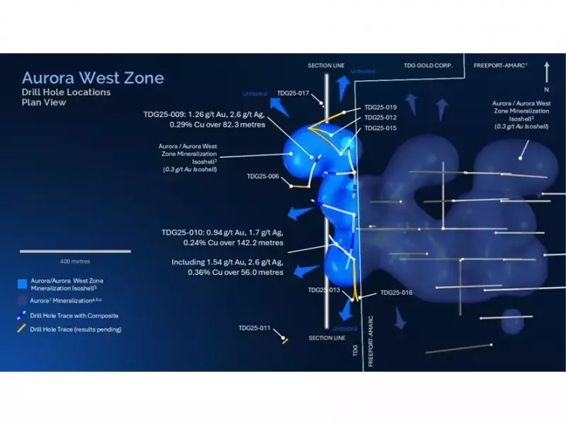 TDG Gold Extends Aurora West Zone 150 Metres with High-Grade Drill Results