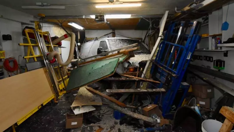 Van Plows Through Ottawa Garage: Overbrook Home Damaged in Shocking Crash