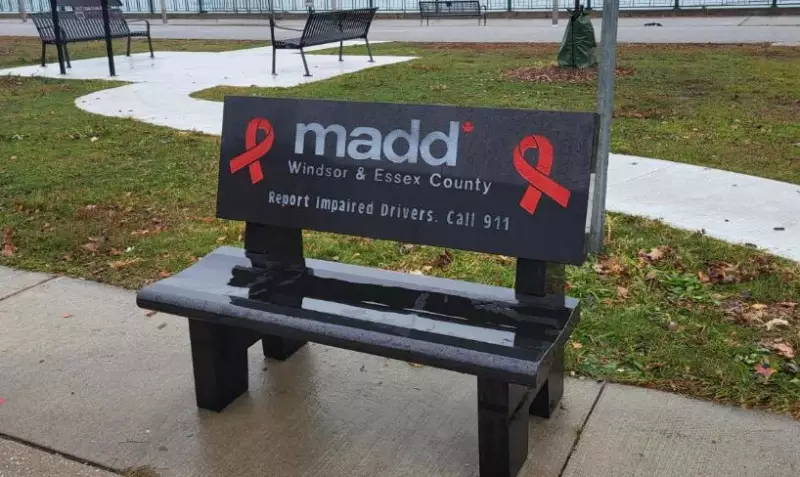 Vandalized MADD Memorial Bench Replaced in Windsor Community