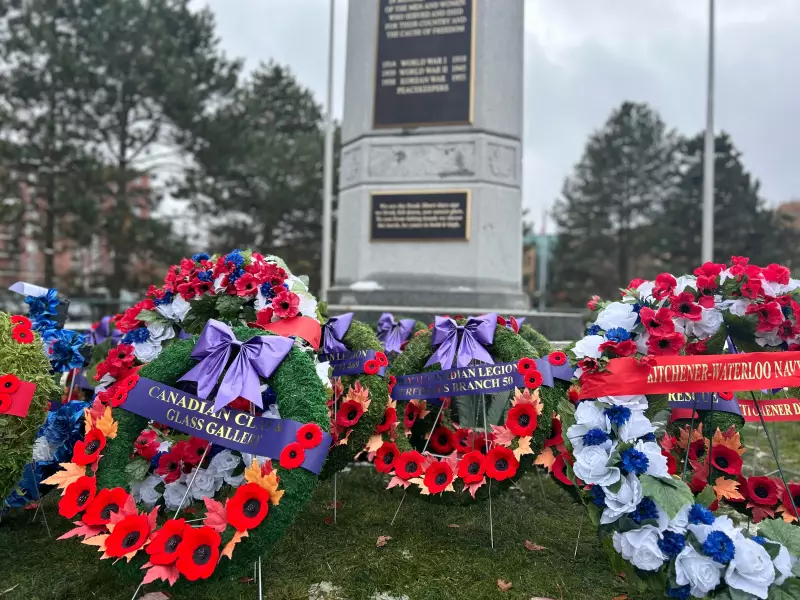 Waterloo Residents Honour Veterans at Cenotaph on Remembrance Day 2025