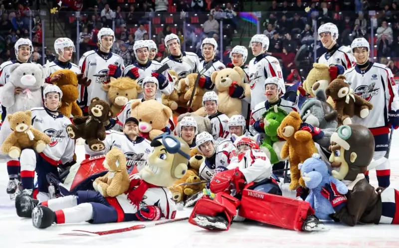 Windsor Spitfires Triumph on Heartwarming Teddy Bear Toss Day