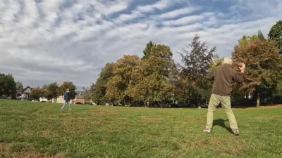 Childhood Friends Reunite After 40 Years Through Simple Football Toss in Vancouver Park