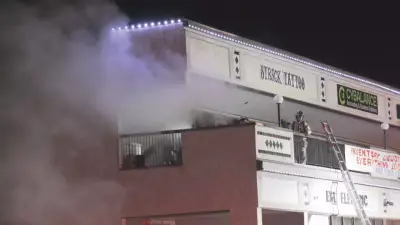 Major Strip Mall Fire Forces Road Closures in Northeast Edmonton | CTV News