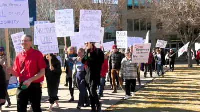 Mount Royal University Community Rallies in Support of Alberta Teachers' Association Members