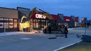 Excavator Crashes Into Etobicoke Bank in Brazen Break-In Attempt