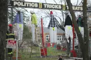 Halloween Display Sparks Outrage with Noose Depictions of Manitoba Municipal Politicians