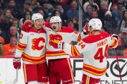Jonathan Huberdeau's Two-Goal Performance Lifts Calgary Flames Over Philadelphia Flyers in 2-1 Victory