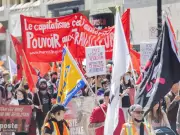 Major Quebec Unions Stage Mass Protest Against Legault Government