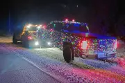 Norfolk County OPP Pull Over 'Festive' Speeding Pickup Truck