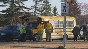North Edmonton School Bus Collision Sends Multiple to Hospital | Emergency Response