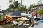 Tornado near Houston damages over 100 homes, roofs torn and windows smashed