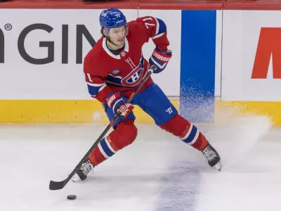 Canadiens' Jake Evans Sidelined 4-6 Weeks with Knee Injury, Montembeault Recalled