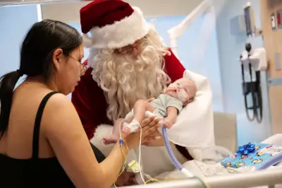 Santa's Special Visit Brightens Holidays at Saskatoon Children's Hospital