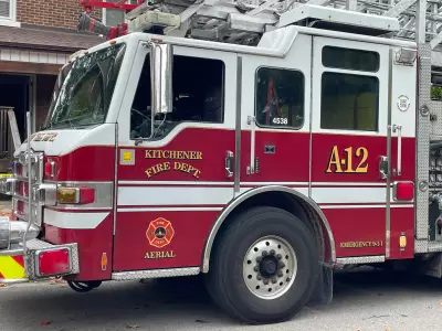 Three Displaced After Overnight Fire in Kitchener Home