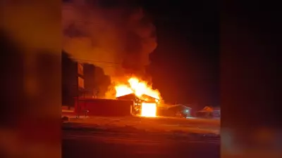 Timmins Fire Crews Battle -30C Blaze for 10 Hours at Industrial Complex