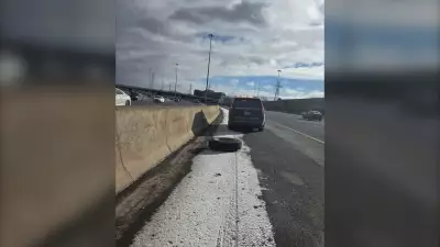 Wheels Detach from Tractor-Trailer on QEW in Hamilton, No Injuries Reported