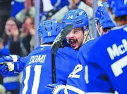 Auston Matthews, Matthew Knies Lead Maple Leafs to 7-5 Victory Over Senators
