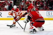 Brandon Bussi's 15-Save Shutout Leads Hurricanes to 1-0 OT Win Over Flames