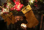 King Charles III's Charity Auctions Christmas Stockings Made from Royal Drapes