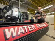 Saskatoon Firefighter Adopts Dog He Rescued from Icy River