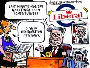 Steve Nease's 2025 Christmas Eve cartoon released by Postmedia
