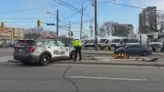 Toronto Police Officer Hospitalized After Cruiser Collision at Queensway & Kipling