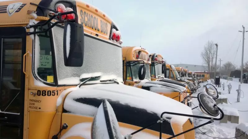 Widespread School Bus Cancellations Hit Southern Ontario Amid Freezing Rain