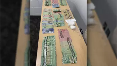 Barrie Police Seize Suspected Cocaine, $50K Cash, and Prohibited Knife in Traffic Stop